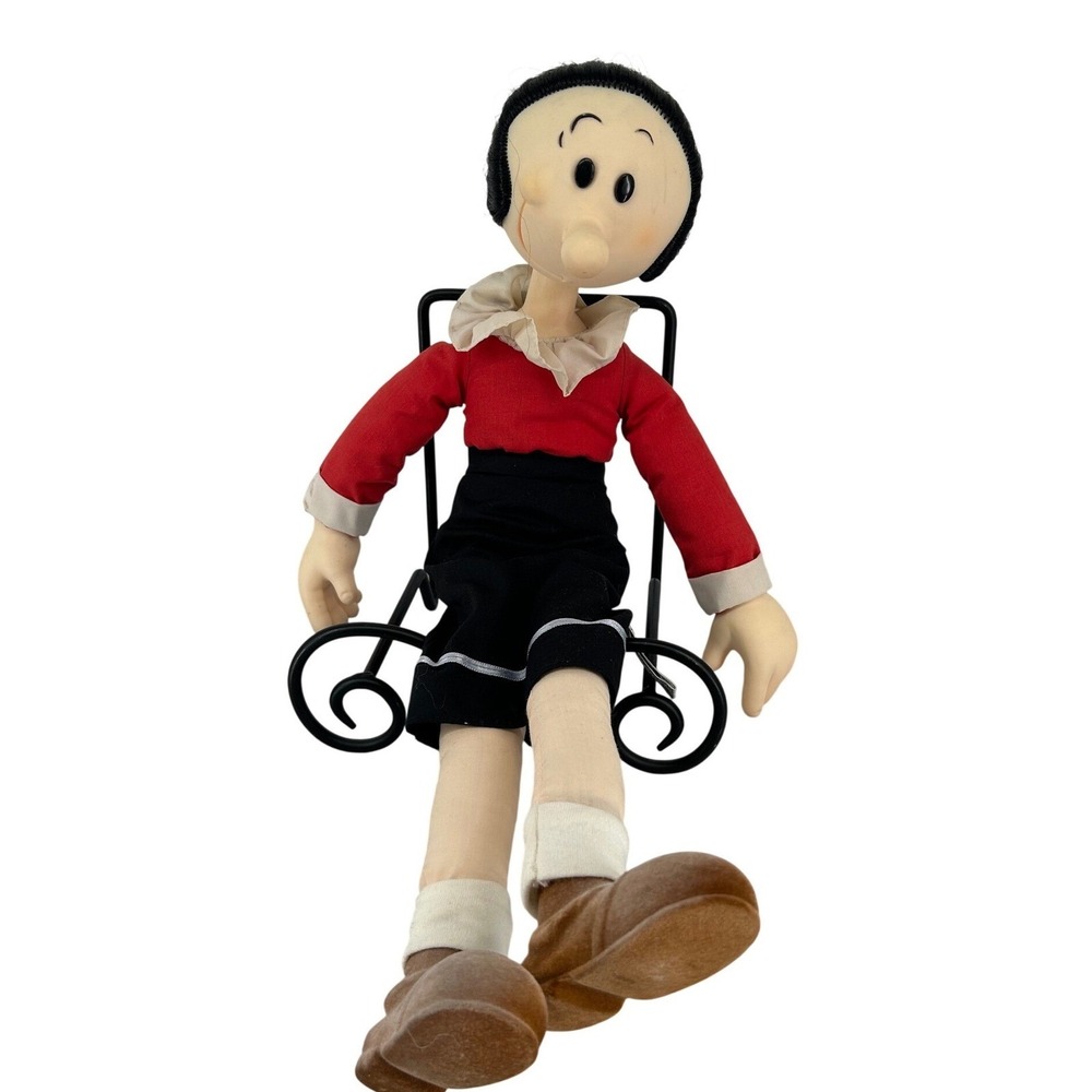 Vintage 1985 Olive Oyl Plush Doll Hamilton Gifts Presents Popeye 14‎ Inch Toy